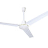 LEADER LDR 56 White Ceiling Fan, 56" Sweep, High-Performance Motor, Ideal for Large Rooms
