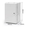 FD-ST lockable distribution box 300x200x170mm with dimensions