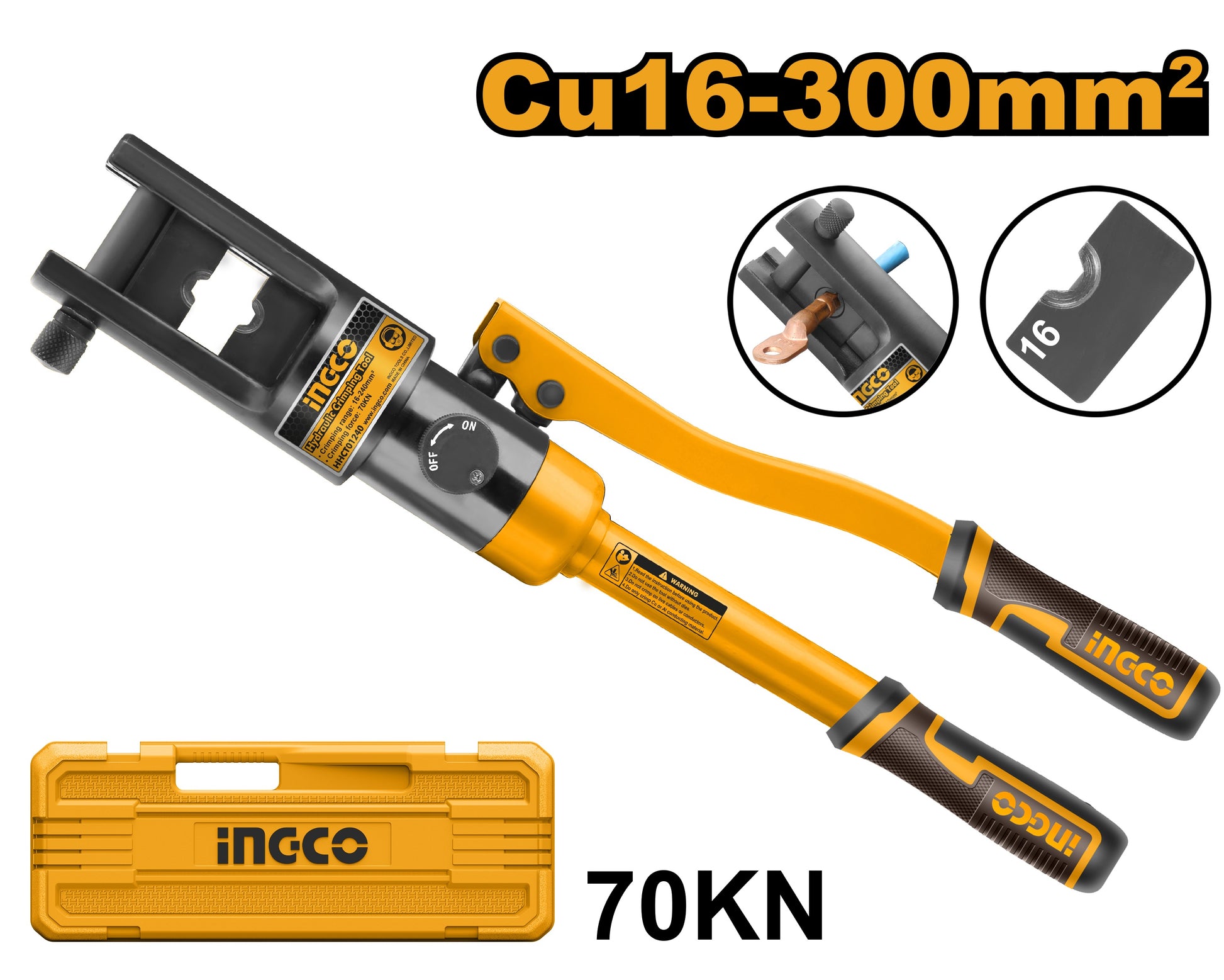 HHCT01240 Hydraulic Crimping Tool – Heavy Duty Cable Crimper