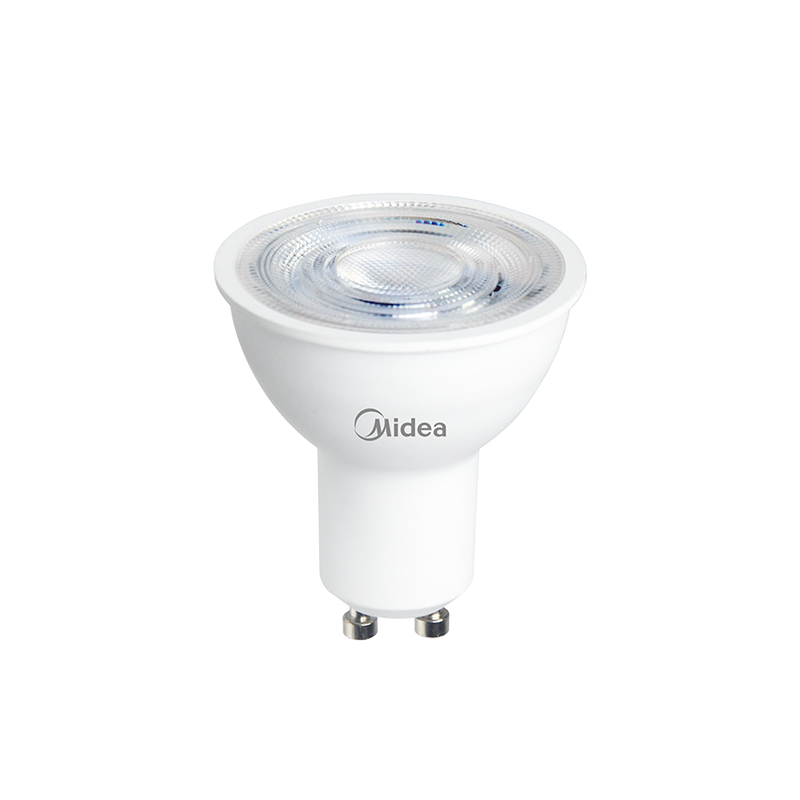 MIDEA 7W LED GU10 Spotlight, 3000K Warm White, 220-240V, 50/60Hz, GU10 Base, CRI ≥ 80