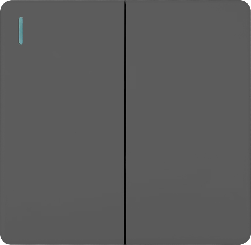 Midea 2 Gang 2 Way Switch Grey