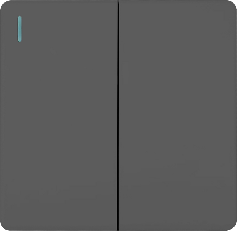 Midea 2 Gang 2 Way Switch Grey