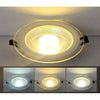 Binoka 7W Tri-Color LED Light – White, Blue & Neutral with Glass Rim