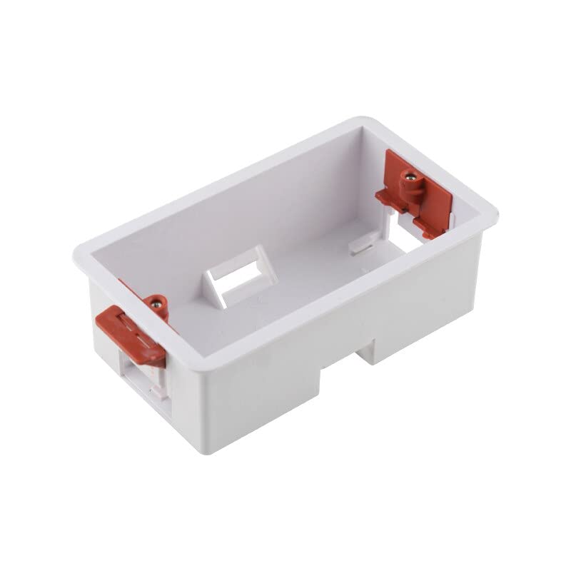 Plastic Recessed Electrical Conduit Box 3″×3″×38 mm – Flush Mount Plasterboard / Drywall