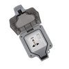 IP66 Waterproof Outdoor Single Socket – Universal Plug Outlet with Protective Cover