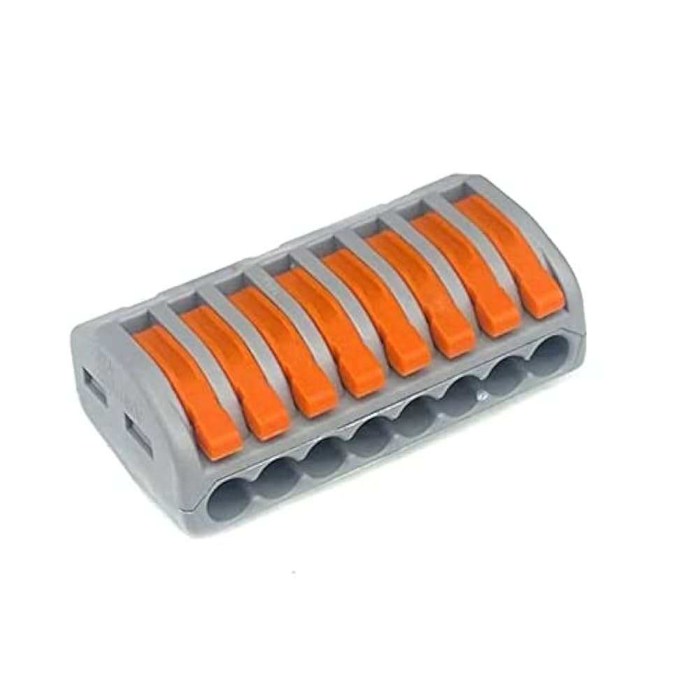PCT-218 Quick Wire Connector – 8-Port Push-in Wiring Conductor Terminal Block (0.08–2.5mm²)