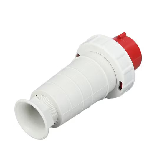 63A 4-Pin Industrial Wall Plug (Male) – IP44 | 400V (3P+E)