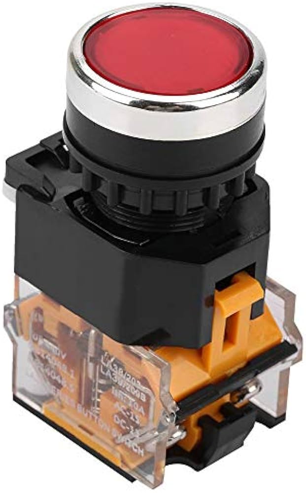 Self-Latching Push Button Red LA38-11T