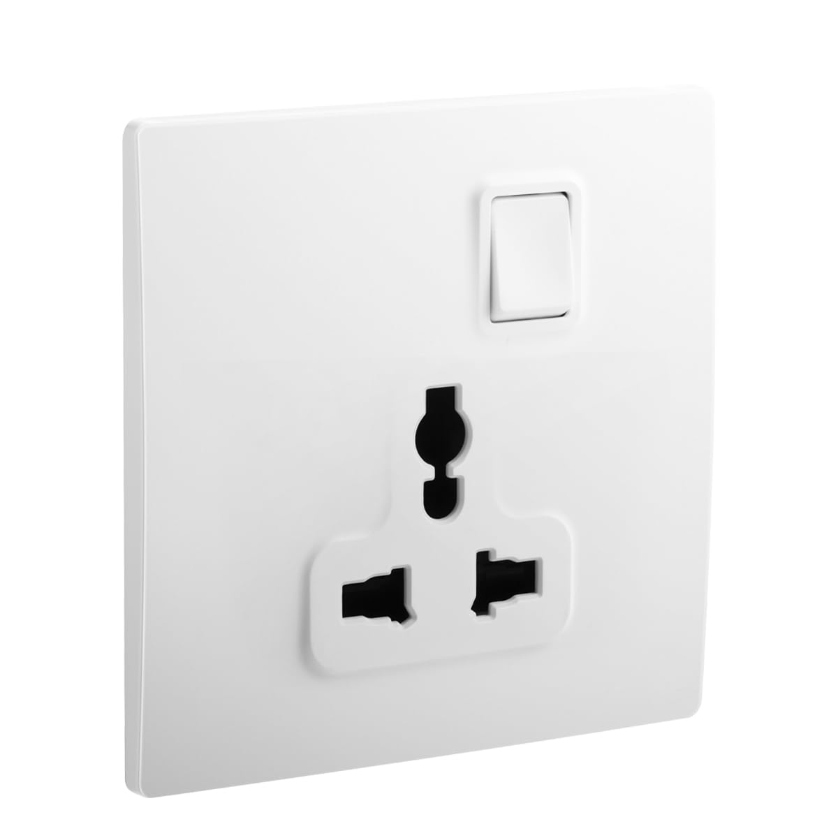 Midea White 13A Single Socket 250V