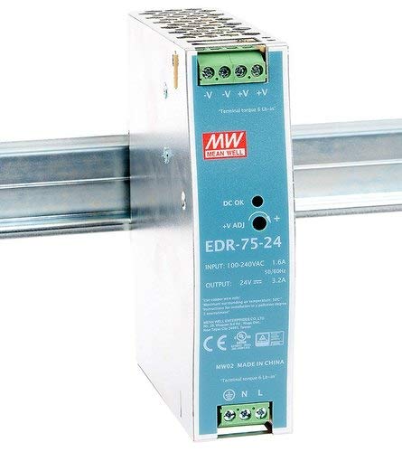 UNO EDR-75-12 – 12V 6.3A DIN Rail Power Supply