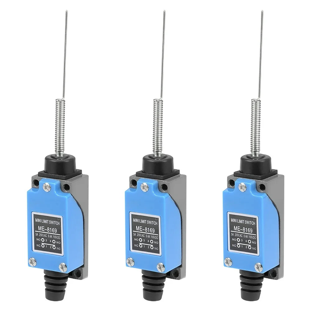 ME-8169 Limit Switch – 1NO+1NC, Spring Rod Actuator, IP65, 5A 250V
