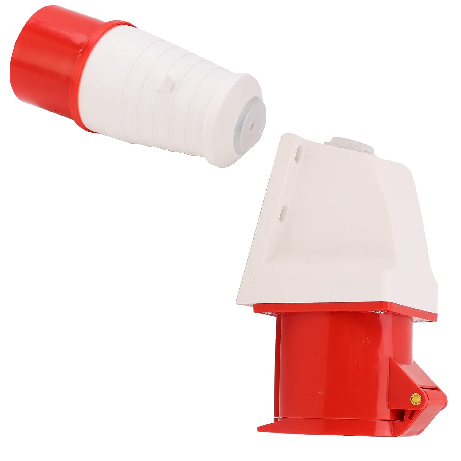 16A 5-Pin Wall-Mount Industrial Plug & Socket (Male & Female) – IP44 | 400V (3P+N+E)