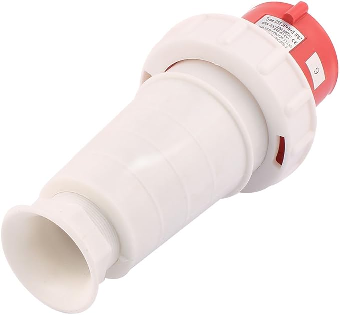 63A 4-Pin Industrial Wall Plug (Male) – IP44 | 400V (3P+E)