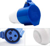 3-Pin 32A Female Industrial Socket – IP44 Rated | Splash-Proof Electrical Outlet