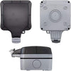 IP66 Waterproof Outdoor Single Socket – Universal Plug Outlet with Protective Cover