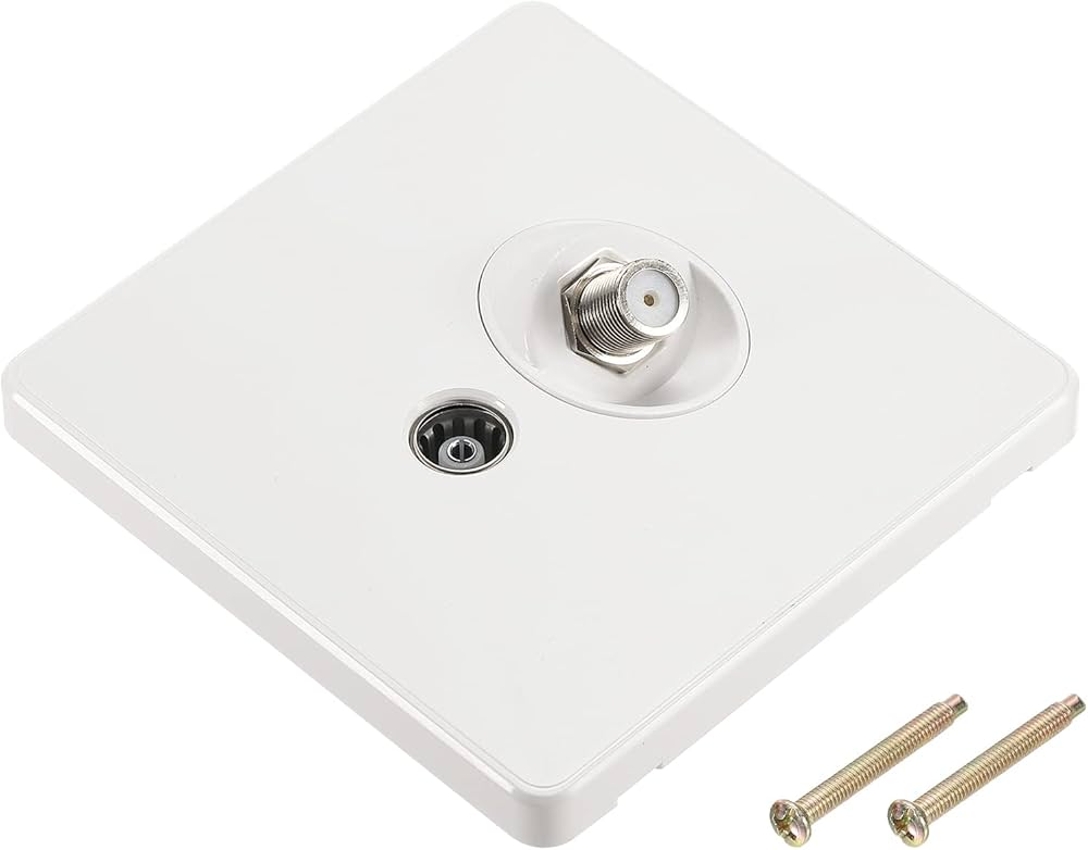 BINOKA TV and Satellite Socket White