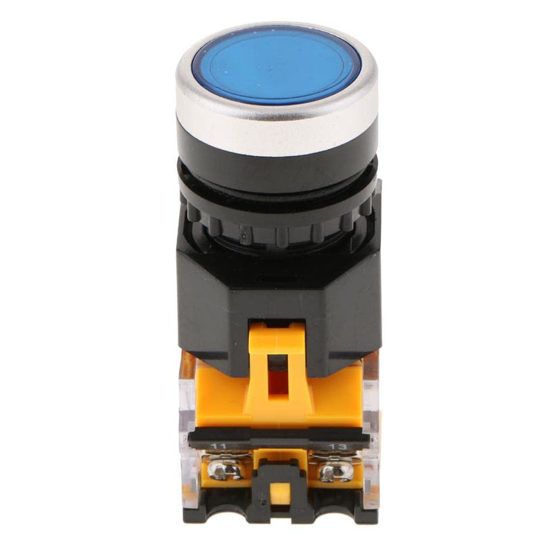 Self-Latching Push Button Blue LA38-11T