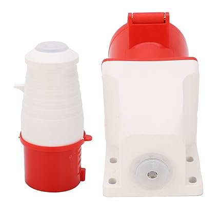 16A 5-Pin Wall-Mount Industrial Plug & Socket (Male & Female) – IP44 | 400V (3P+N+E)