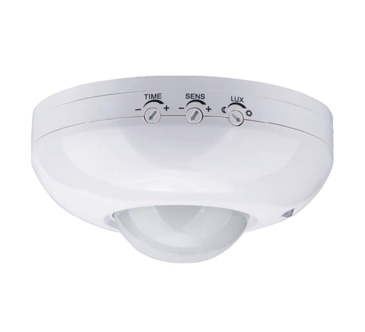 UNO Ceiling Mount IR Motion Sensor Surface Mount 100-240V AC/DC 10A Rated IP44 Adjustable