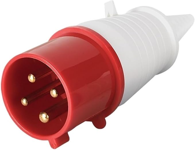 16A 4-Pin Industrial Plug | IP44 | Durable 3P+E Connector for Light Industrial Use