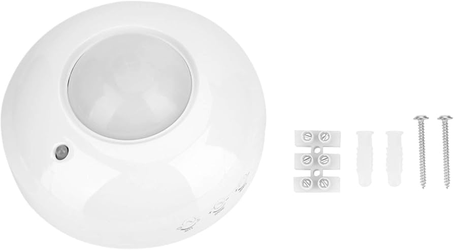UNO Ceiling Mount IR Motion Sensor Surface Mount 100-240V AC/DC 10A Rated IP44 Adjustable