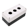 Push Button Station 3 Hole – Surface-Mount Enclosure for 3 Push Buttons, Selector Switches or Pilot Lights