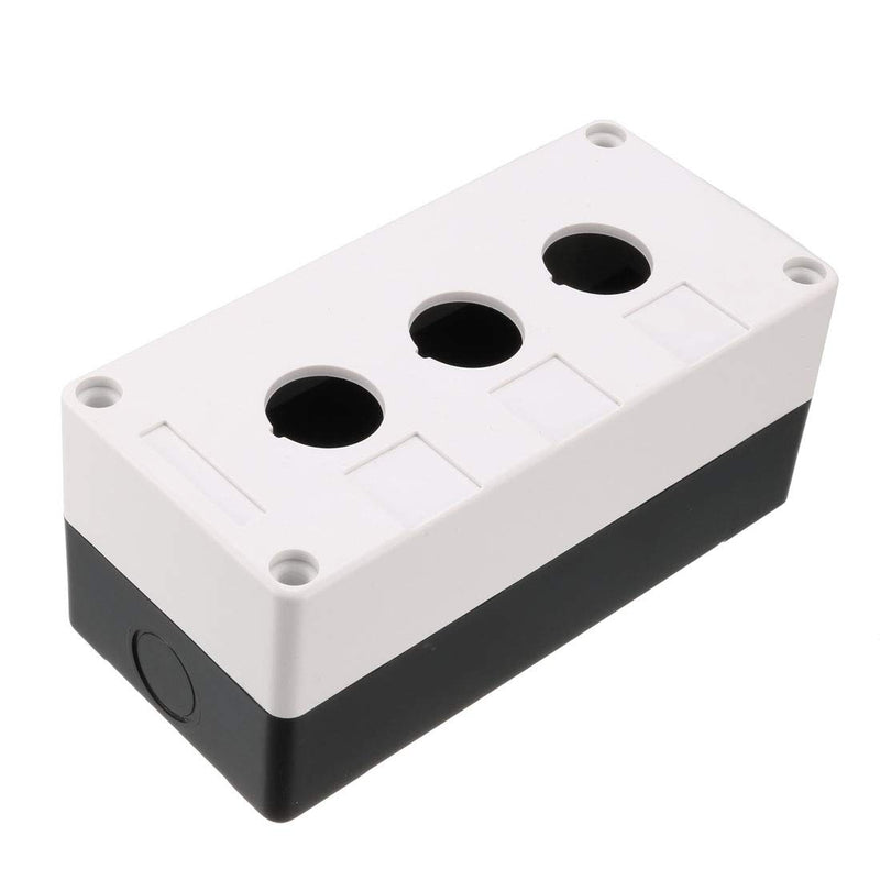 Push Button Station 3 Hole – Surface-Mount Enclosure for 3 Push Buttons, Selector Switches or Pilot Lights