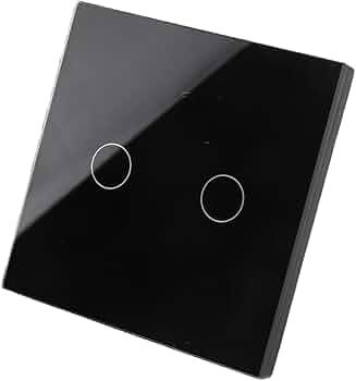 ZS-TYC3-SFM-21W-B, WiFi Smart Switch, 2 Gang, Black