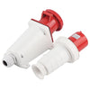 4-Pin 63A Industrial Plug & Wall Mount Socket Set – IP44 Rated