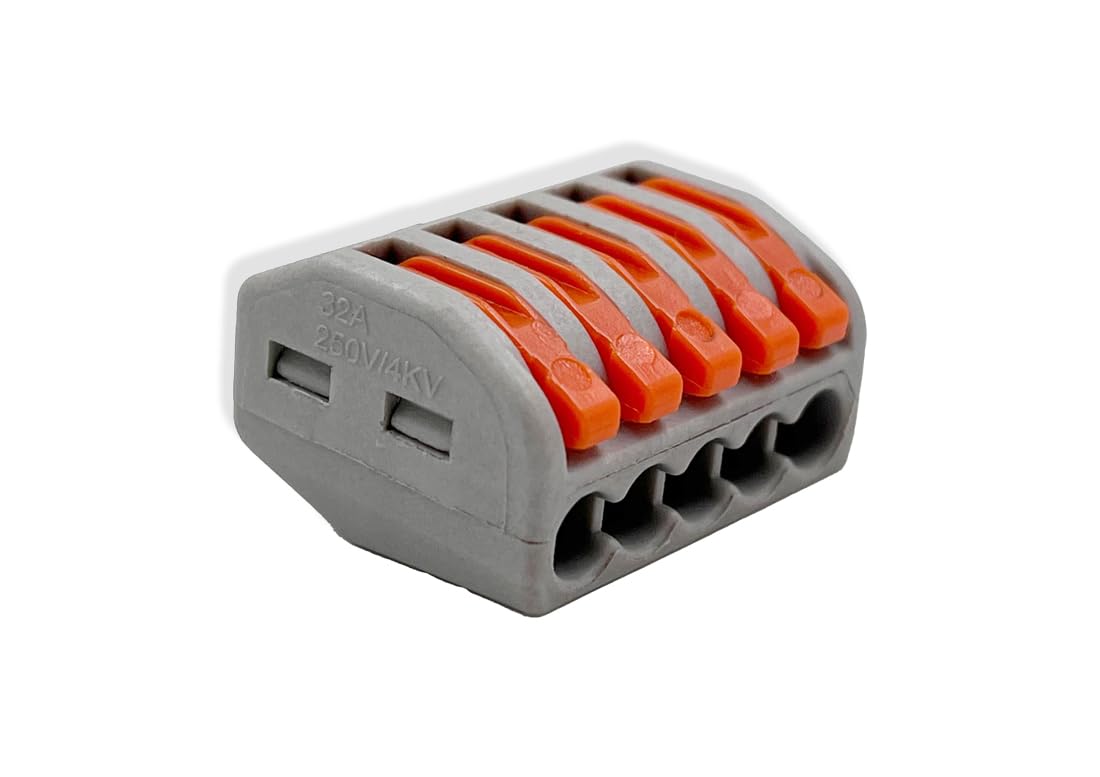 PCT-215 Quick Wire Connector – 5-Port Push-in Terminal Block (0.08–2.5mm²)