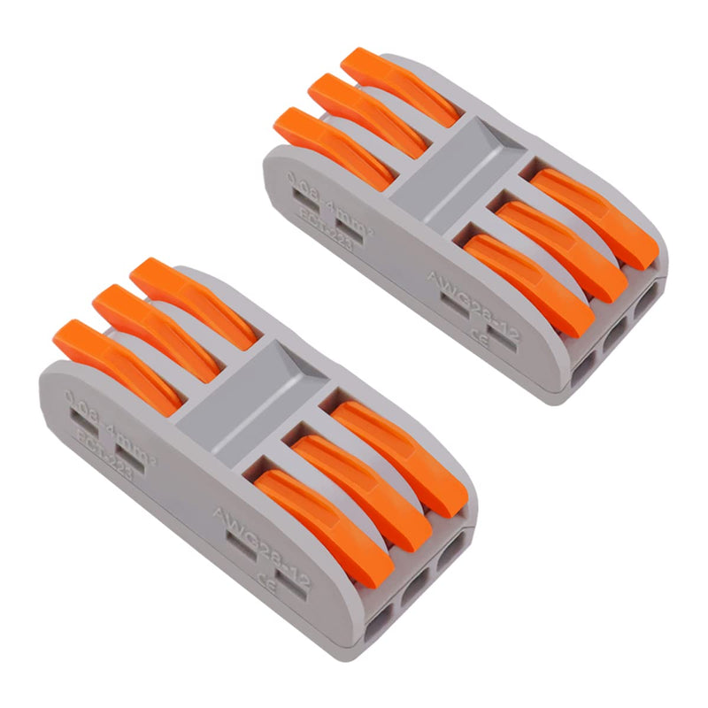PCT-223 Quick Connector Terminal 3 In-3 Out Lever Wire Connector