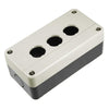 Push Button Station 3 Hole – Surface-Mount Enclosure for 3 Push Buttons, Selector Switches or Pilot Lights