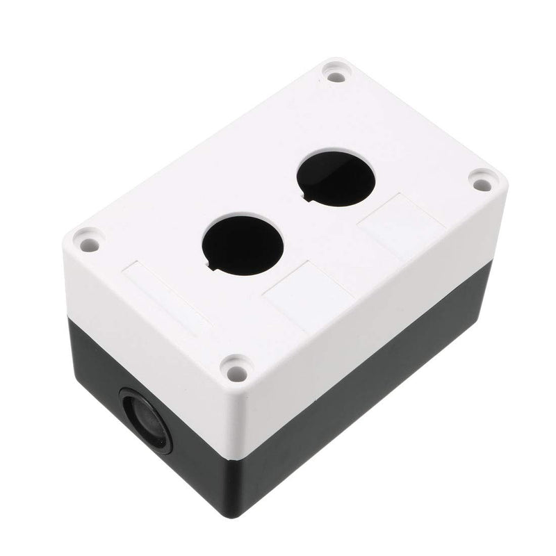 Push Button Station 2 Hole – Surface-Mount Enclosure for 2 Push Buttons, Selector Switches or Pilot Lights