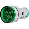 UNO Green Indicator Light with Digital Voltage Display – 24VDC, 22mm