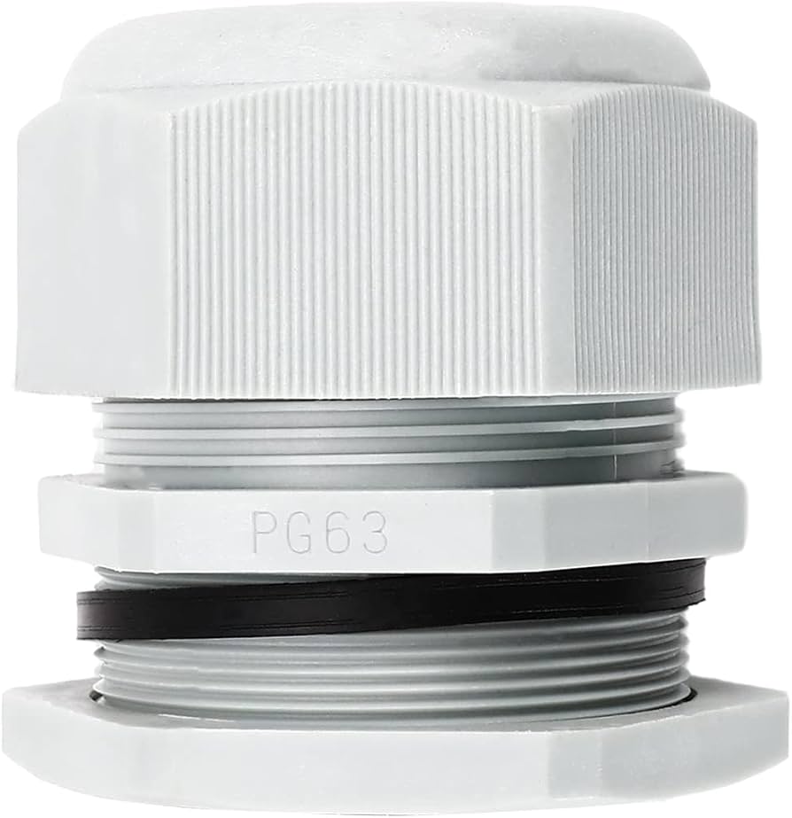 Cable Gland PG-63 – Plastic Polyamide Cable Gland, PG Thread Size 63, IP68 Rated, for Cable Diameter 46–50 mm