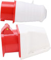 16A 5-Pin Wall-Mount Industrial Plug & Socket (Male & Female) – IP44 | 400V (3P+N+E)