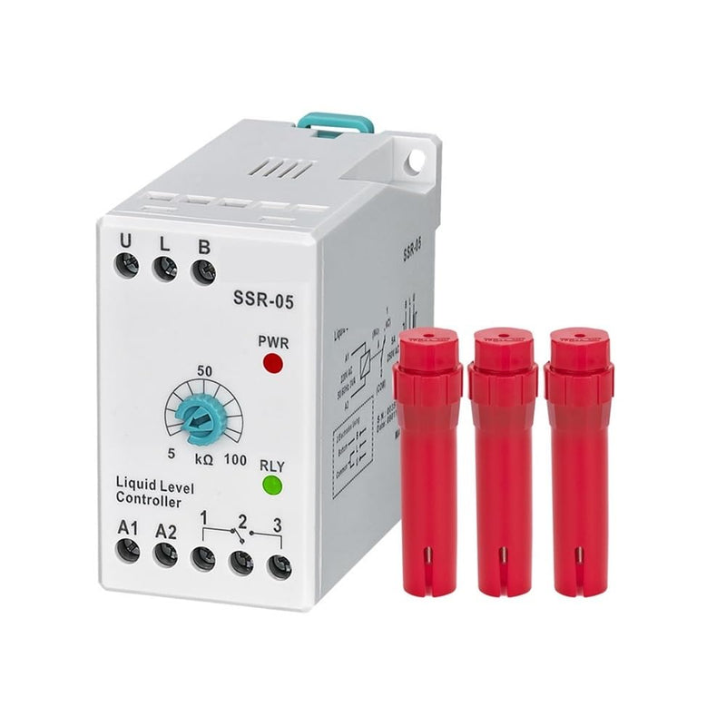 Level Controller SSR-05 – Water Tank Level Control Relay for Pump Automation, Compatible with LL501 & SN1 Probes