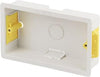 Plastic Recessed Electrical Conduit Box 3″×3″×38 mm – Flush Mount Plasterboard / Drywall