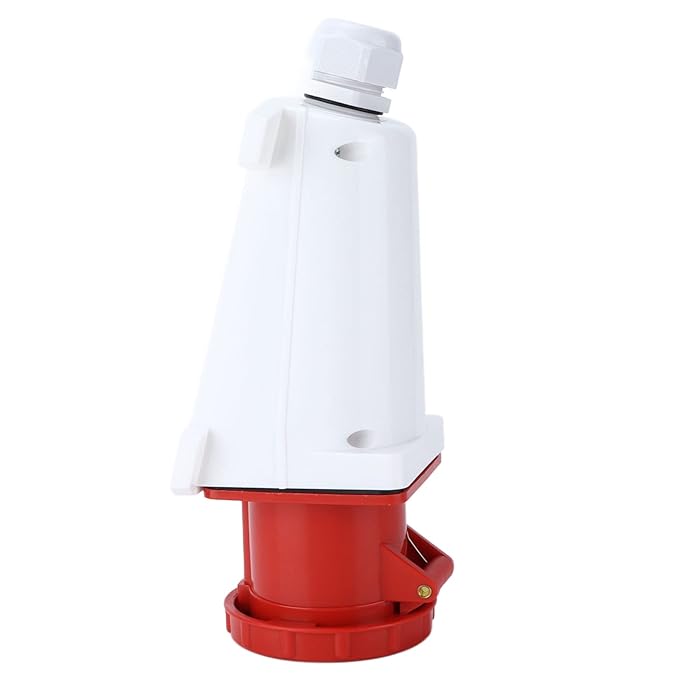 5-Pin Wall-Mount Industrial Socket (Female) – IP44 | 400V (3P+N+E)