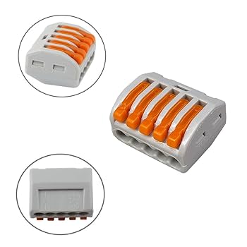 PCT-215 Quick Wire Connector – 5-Port Push-in Terminal Block (0.08–2.5mm²)
