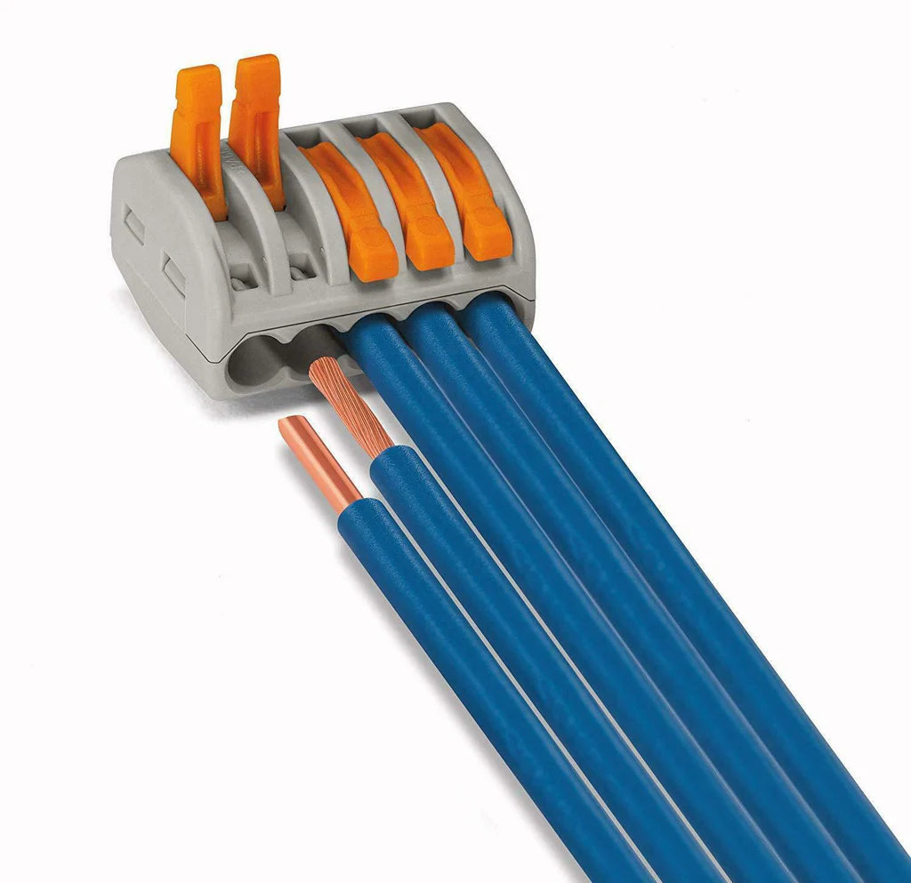 PCT-215 Quick Wire Connector – 5-Port Push-in Terminal Block (0.08–2.5mm²)