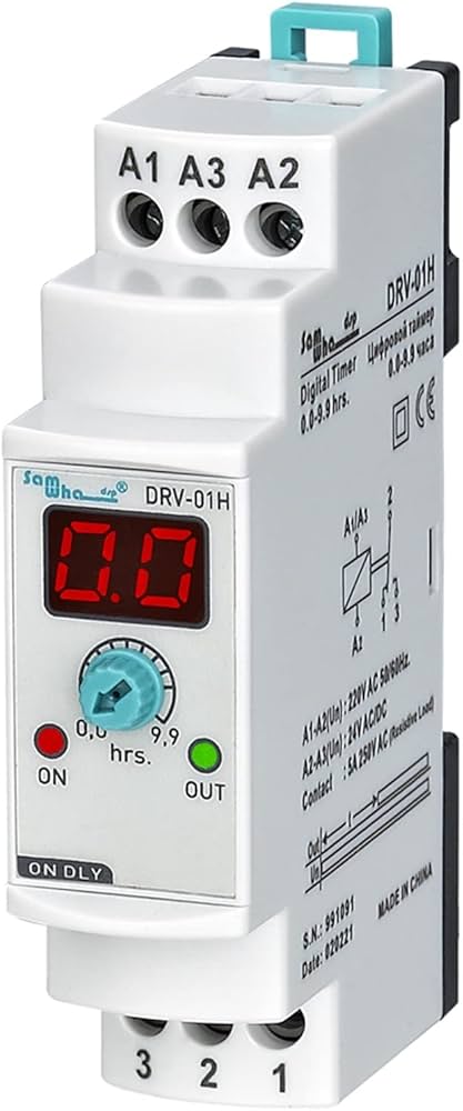 Time Relay DRV-08 – DIN Rail Multi-Function Timer Relay for Industrial Timing & Control Applications