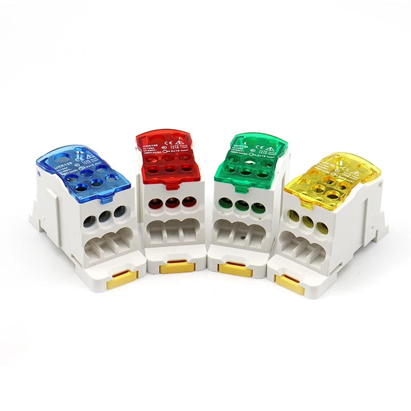 Junction Box UKK 250A — High-Current DIN Rail Distribution Terminal