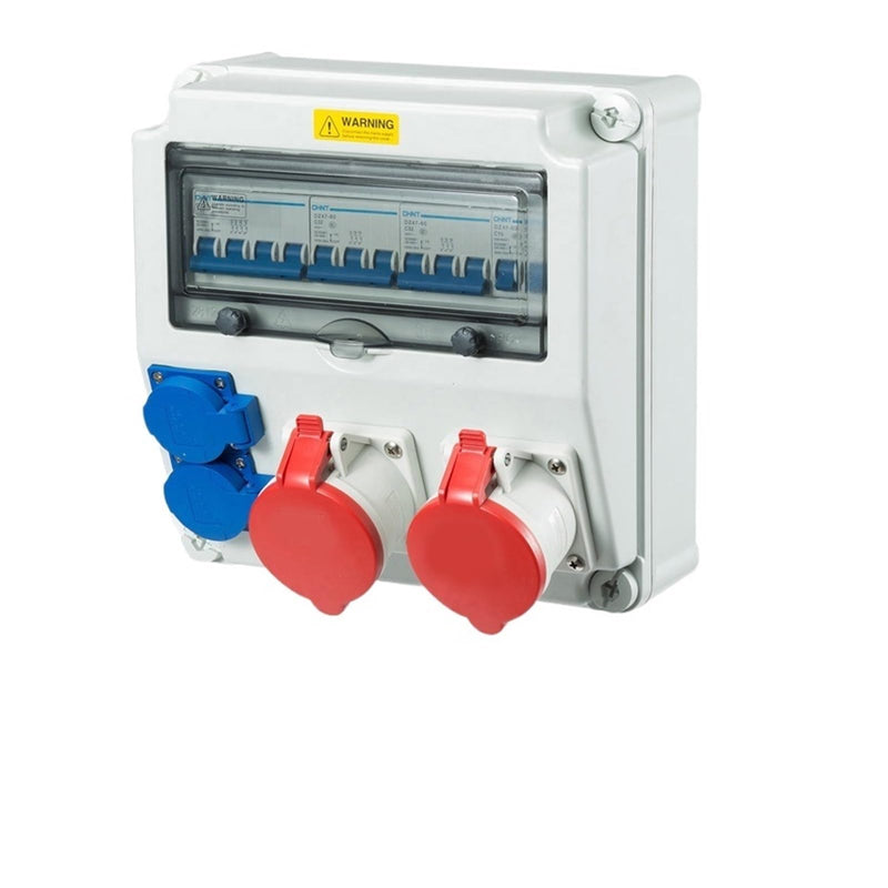 H334317 Waterproof Industrial Socket Distribution Box 2×16A 3-Pin + 2×32A 5-Pin