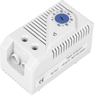 KTS011 Temperature Controller Thermostat 0-60°C NO Contact DIN Rail Mount