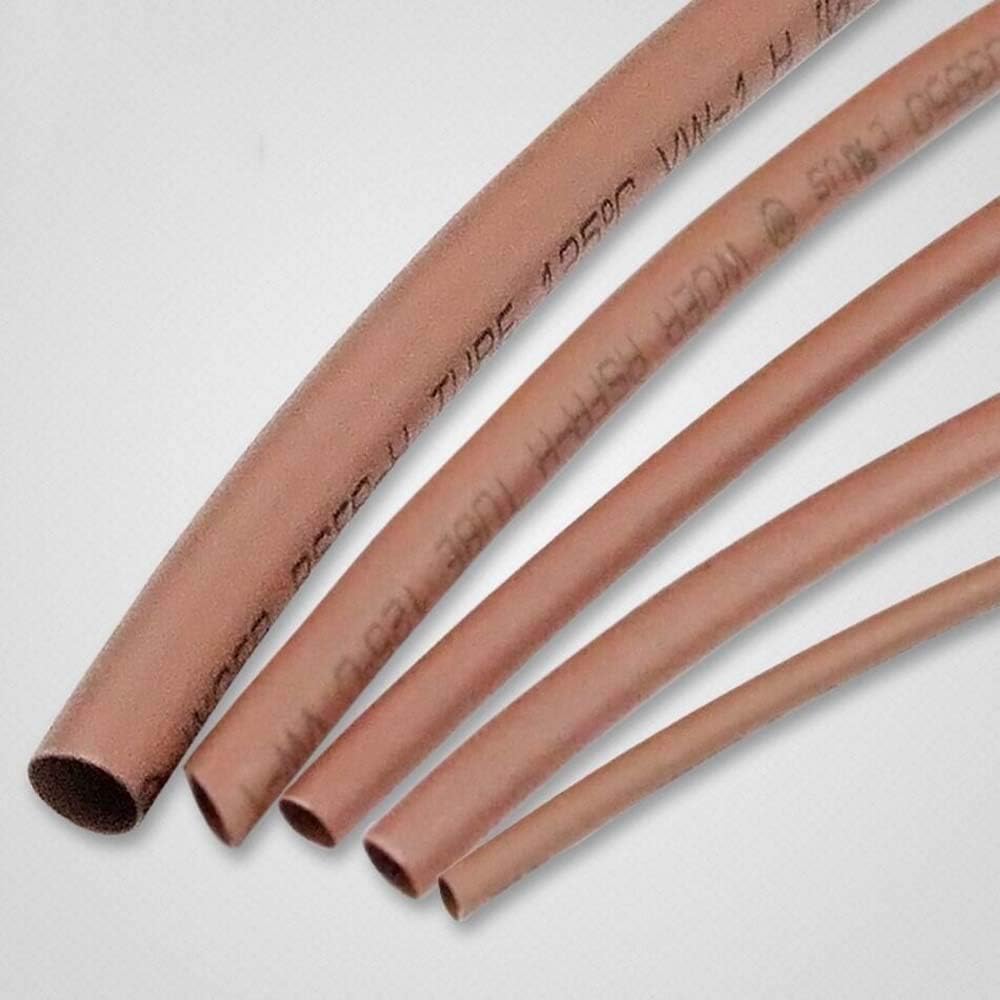 Brown Heat Shrinkable Tube – 10mm Diameter, 100M Roll – Flexible Insulation for Industrial and Electrical Use