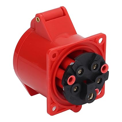 16A 4-Pin Wall Mount Industrial Socket | IP44 | 3P+E Fixed Power Outlet