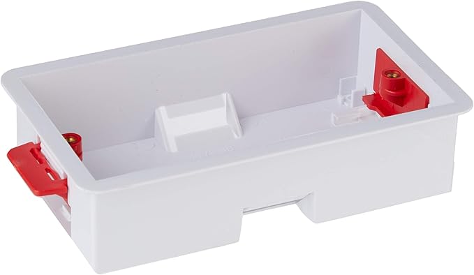 Plastic Recessed Electrical Conduit Box 3″×3″×38 mm – Flush Mount Plasterboard / Drywall
