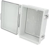 FD-KT buckle plastic distribution box open view showing mounting plate