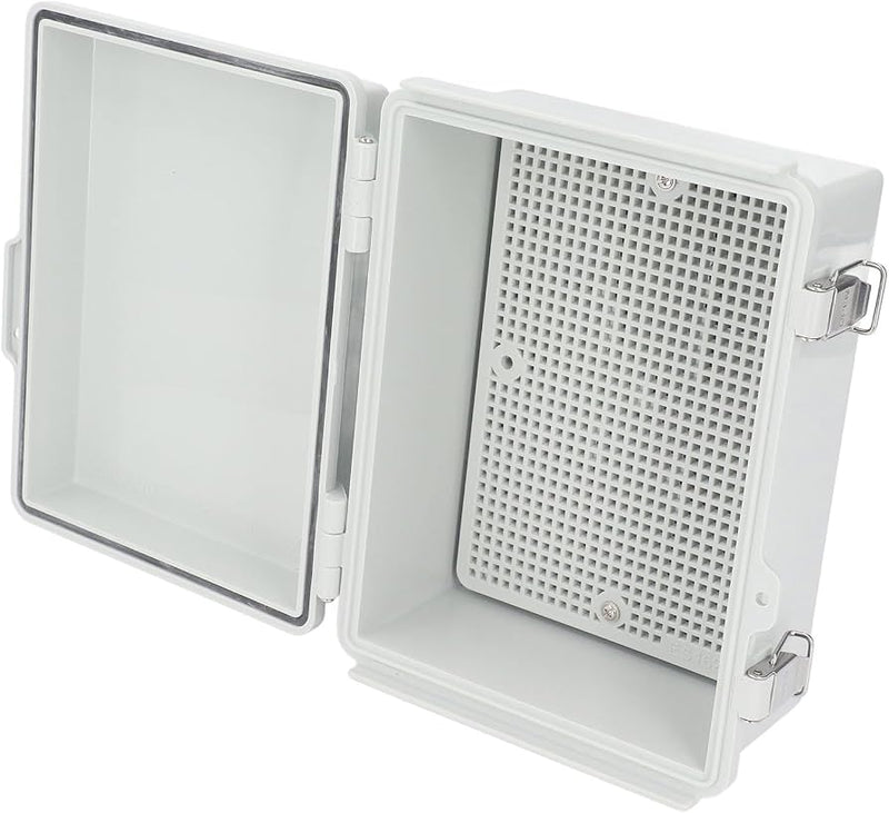 FD-KT buckle plastic distribution box open view showing mounting plate